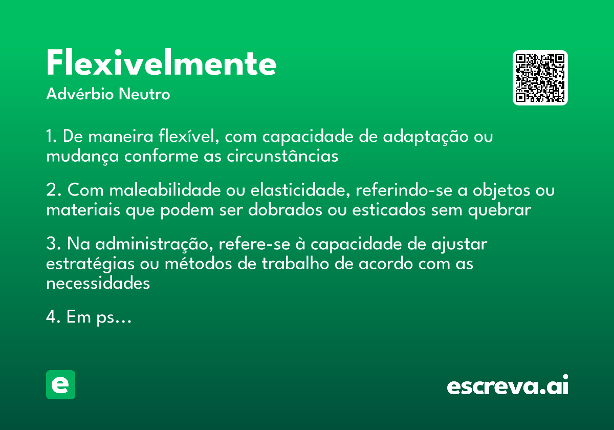 flexivelmente