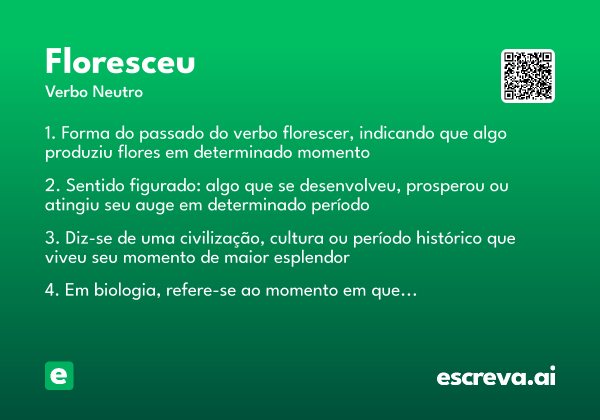 floresceu