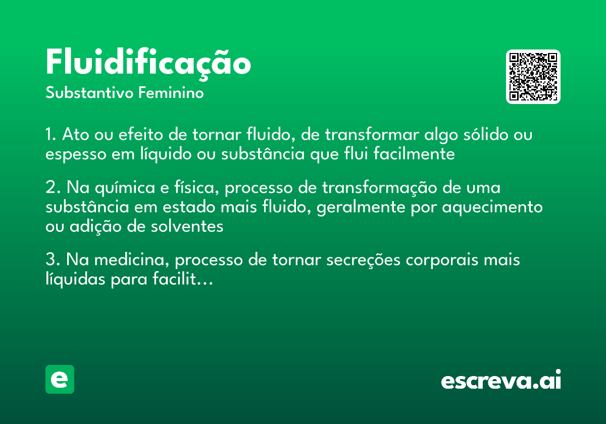 fluidificação