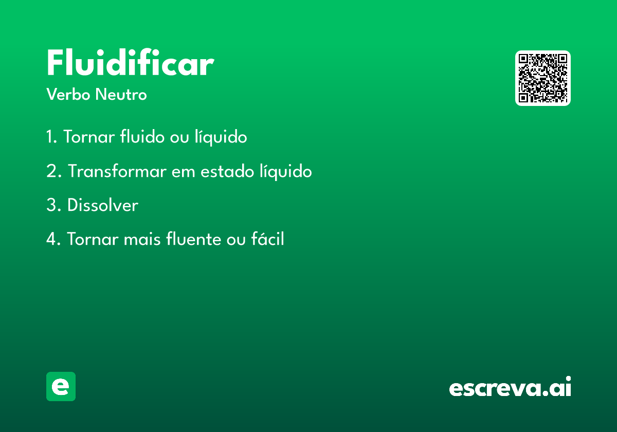 fluidificar