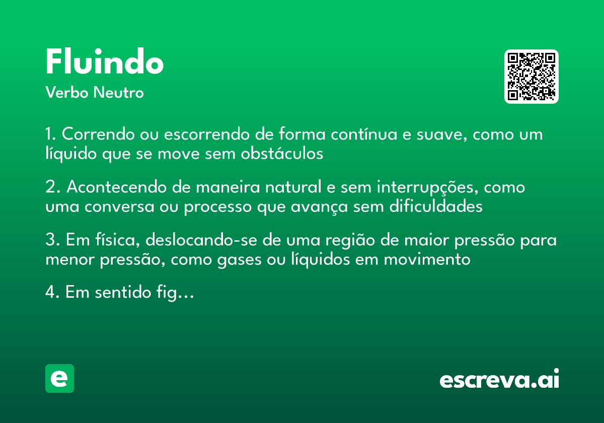 fluindo