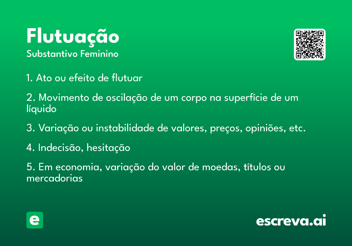 flutuação