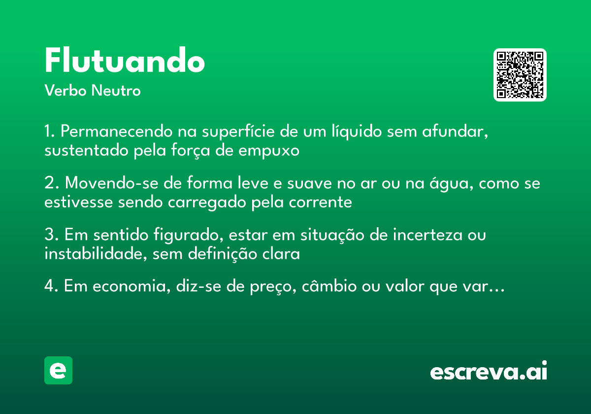 flutuando