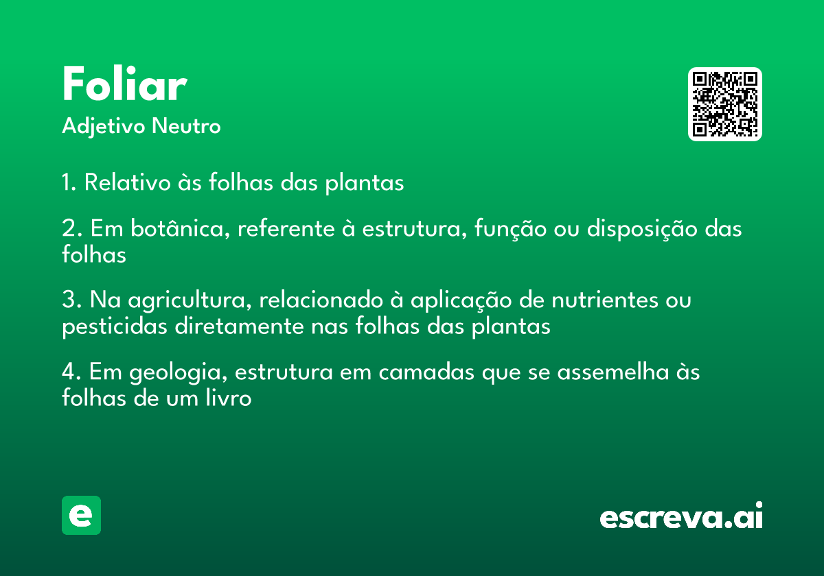 foliar