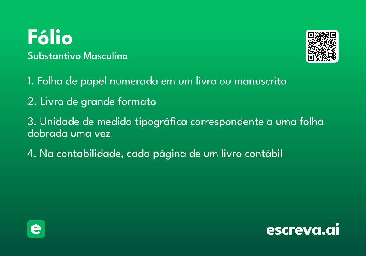 fólio
