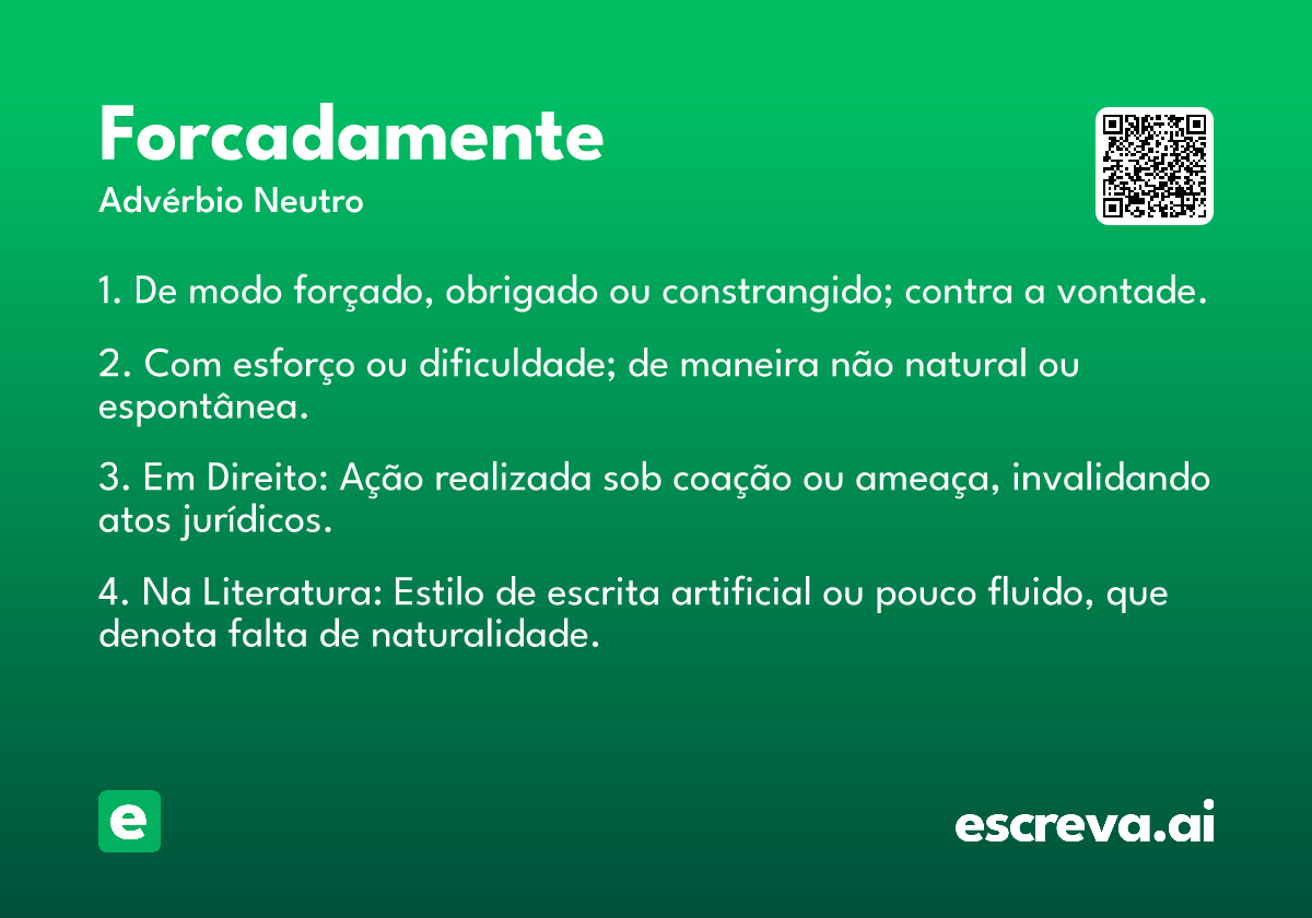 forcadamente
