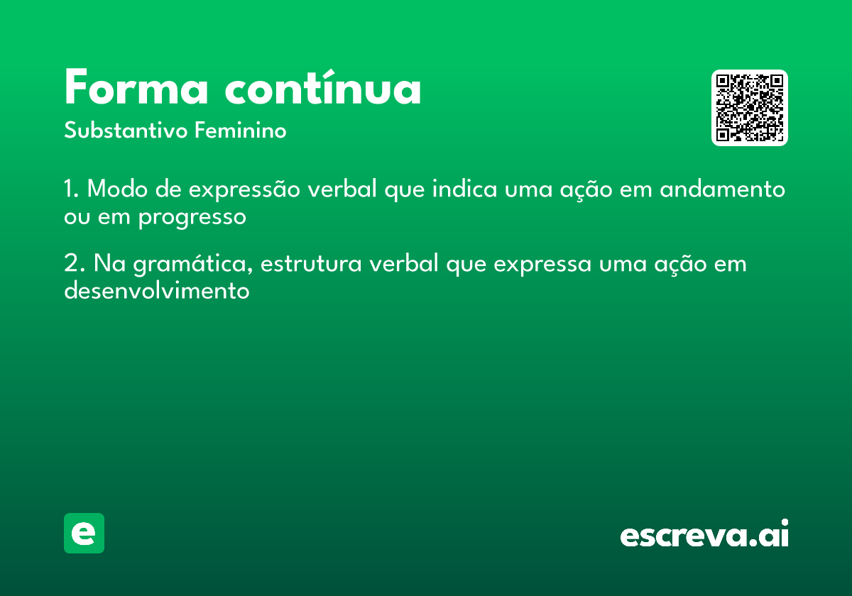 forma contínua