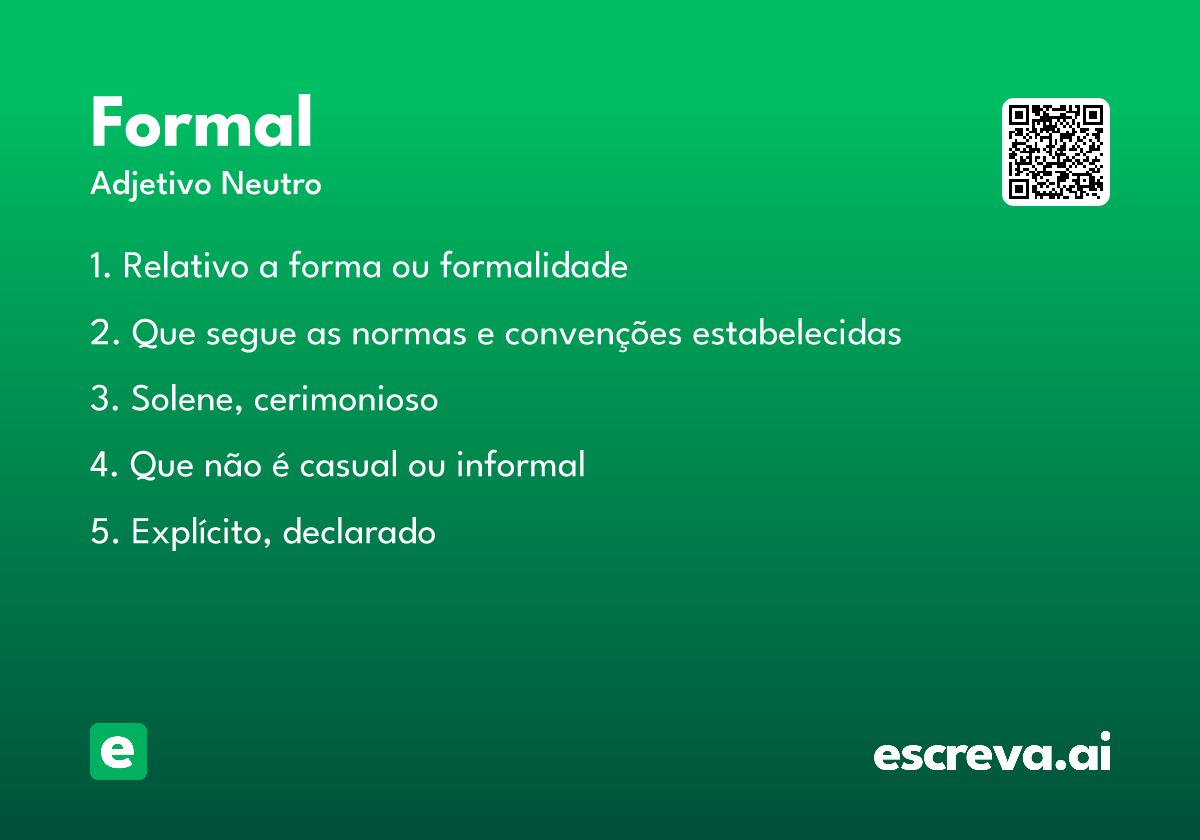 formal