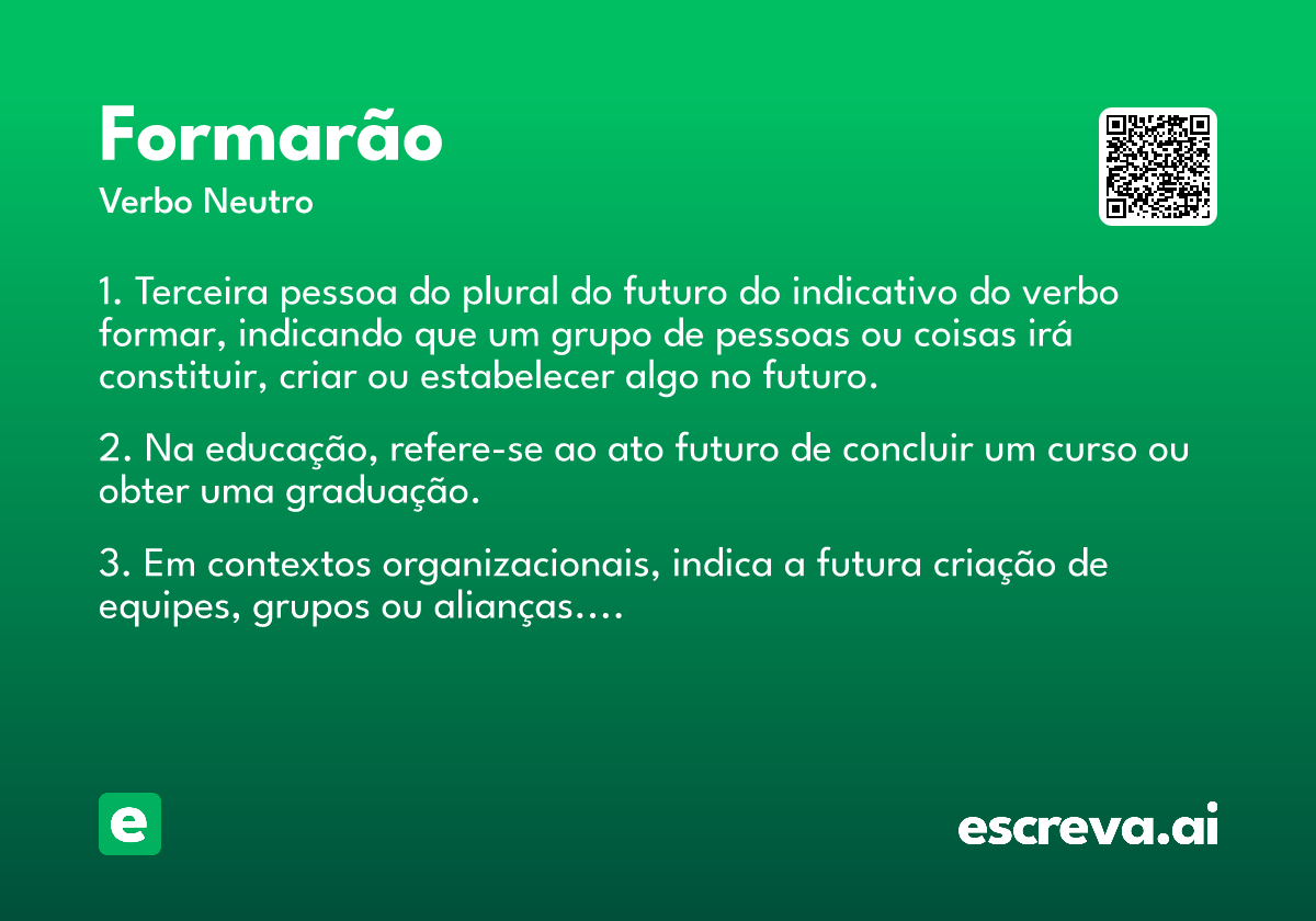formarão