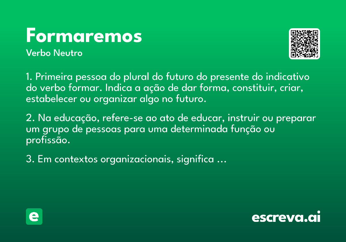 formaremos