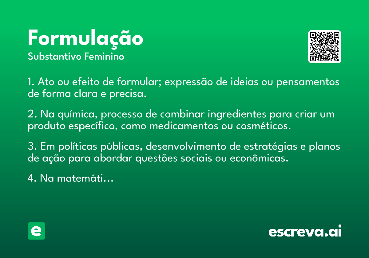 formulação