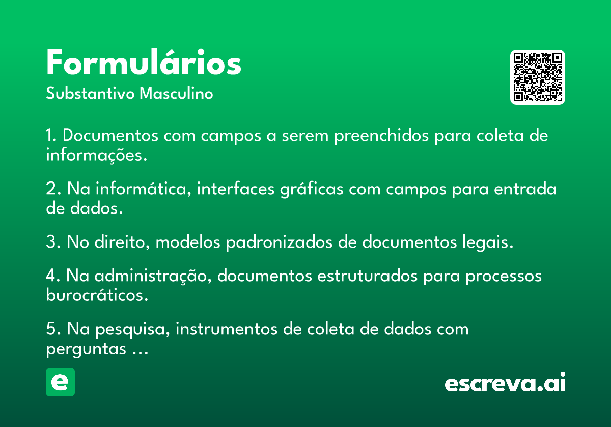 formulários