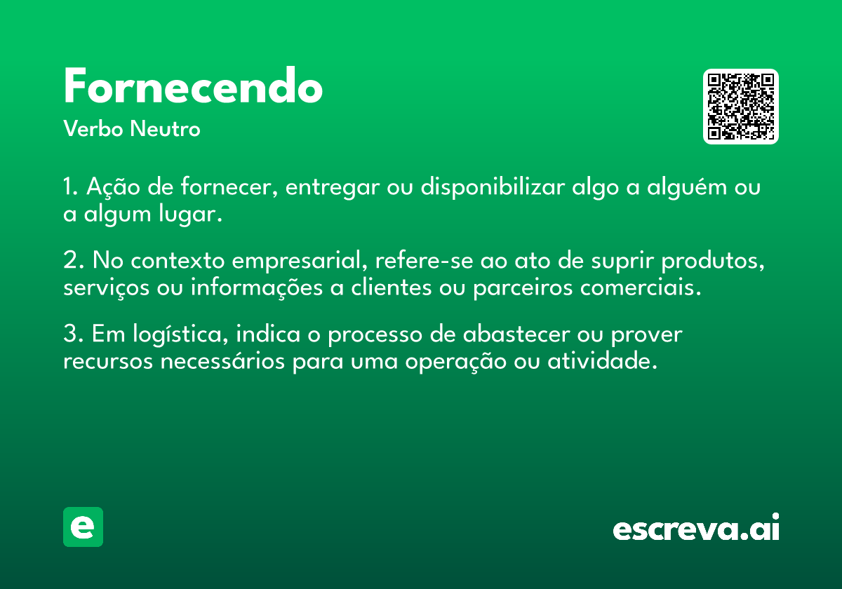 fornecendo