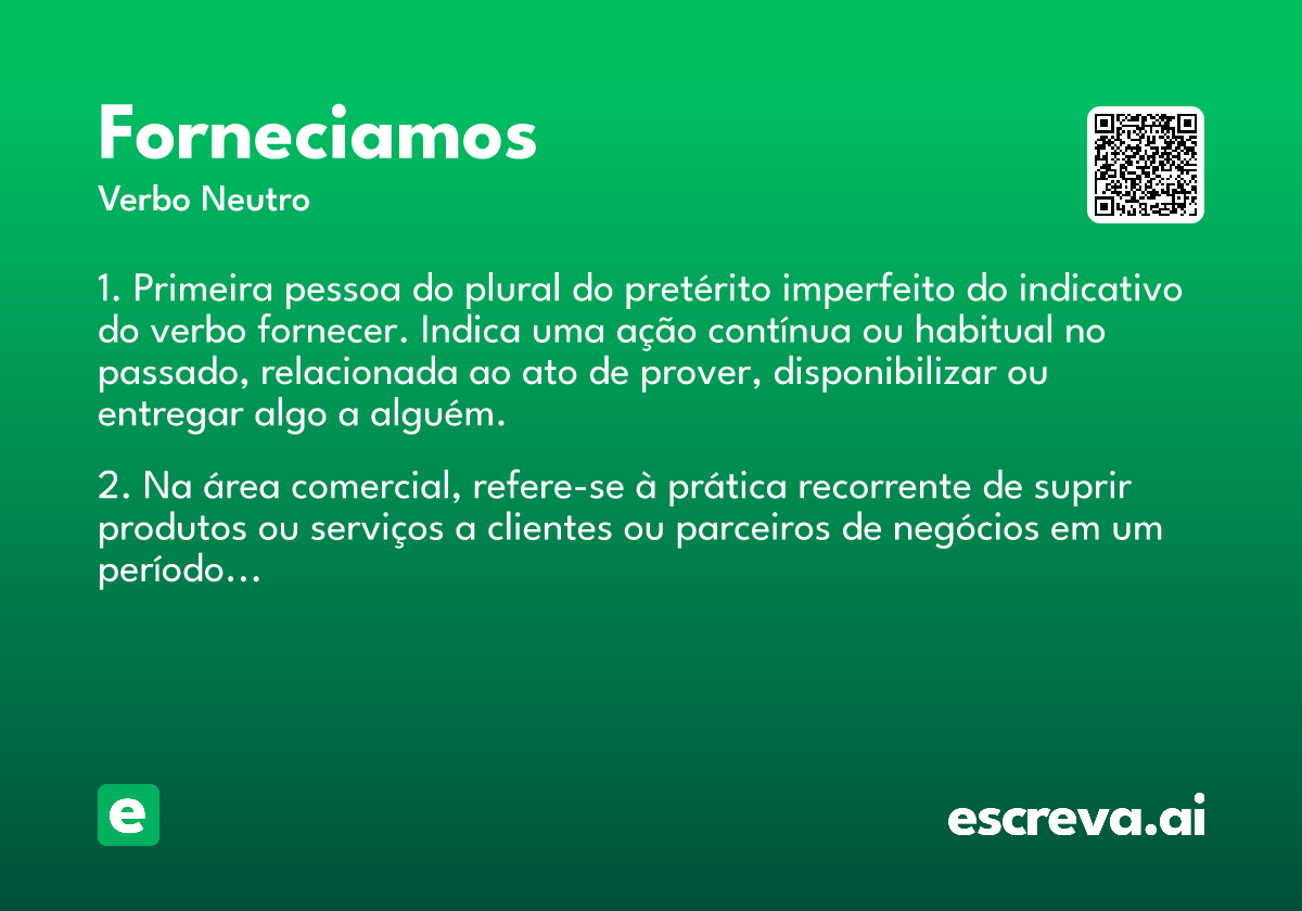 forneciamos