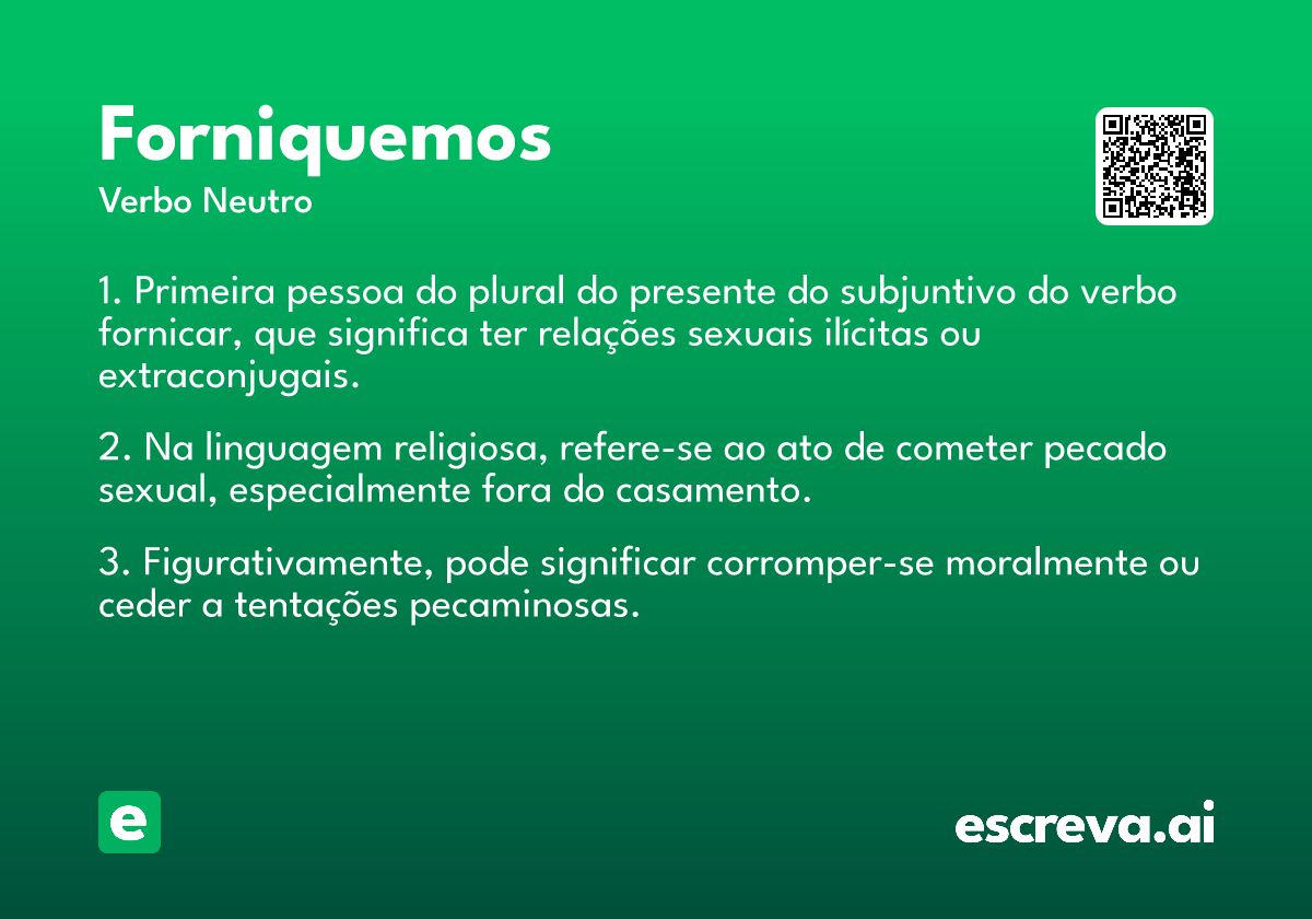 forniquemos