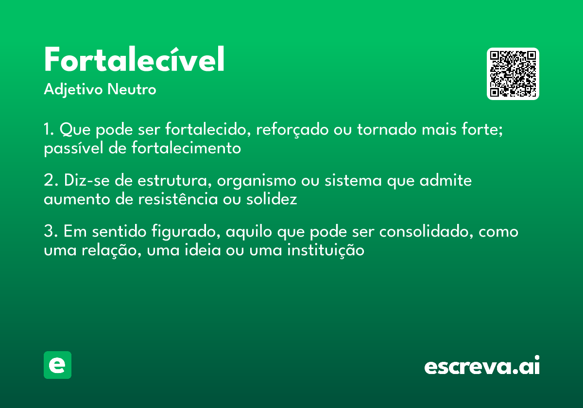 fortalecível