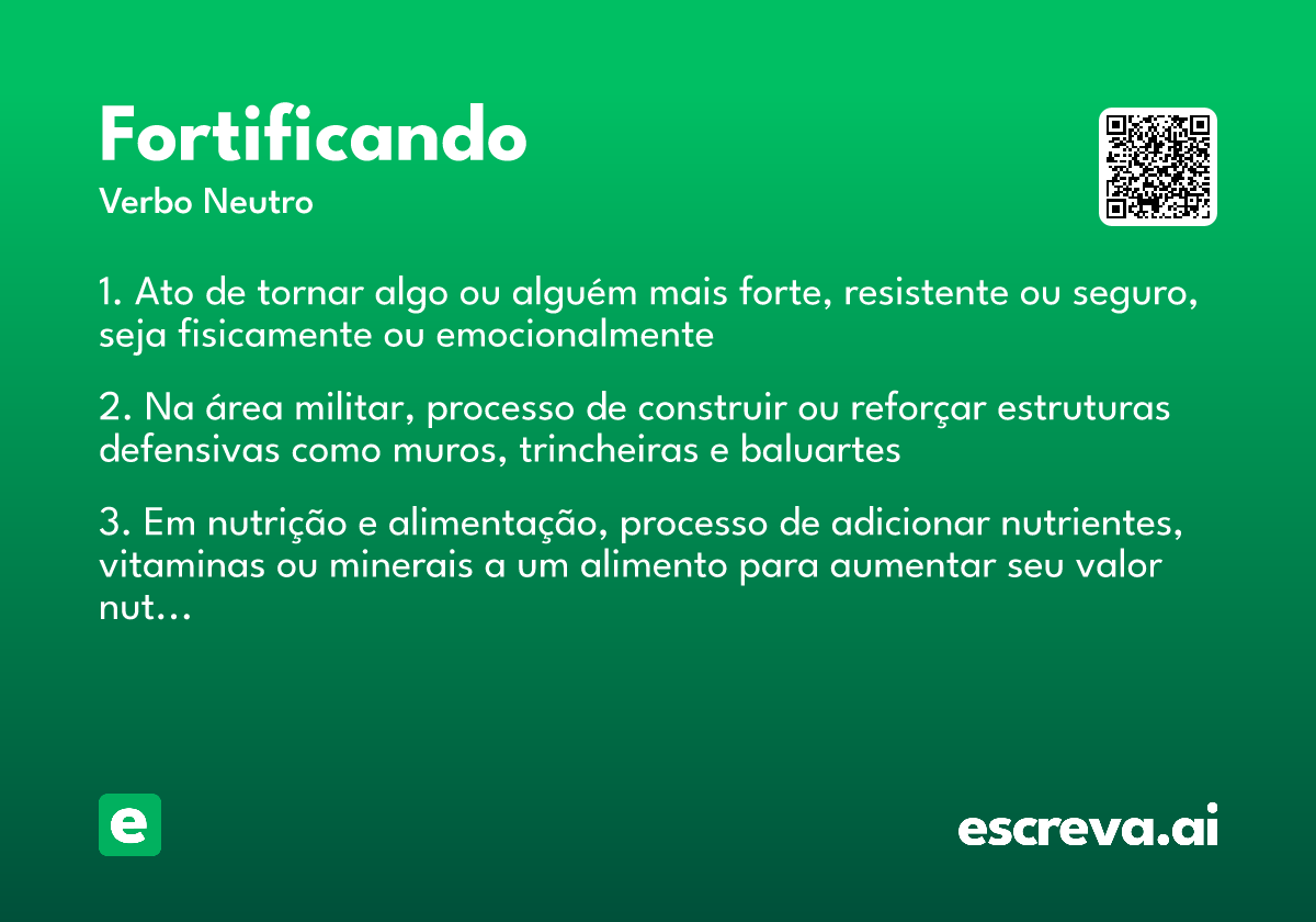 fortificando