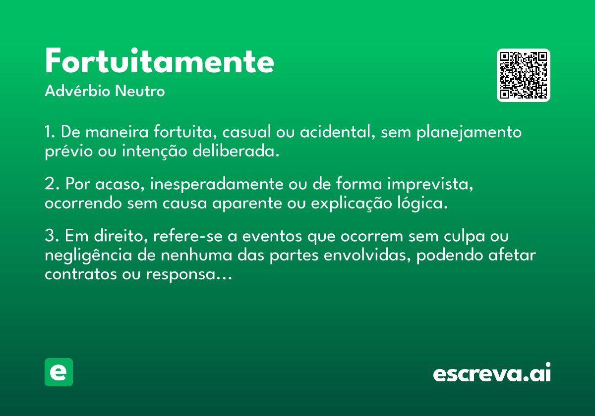fortuitamente