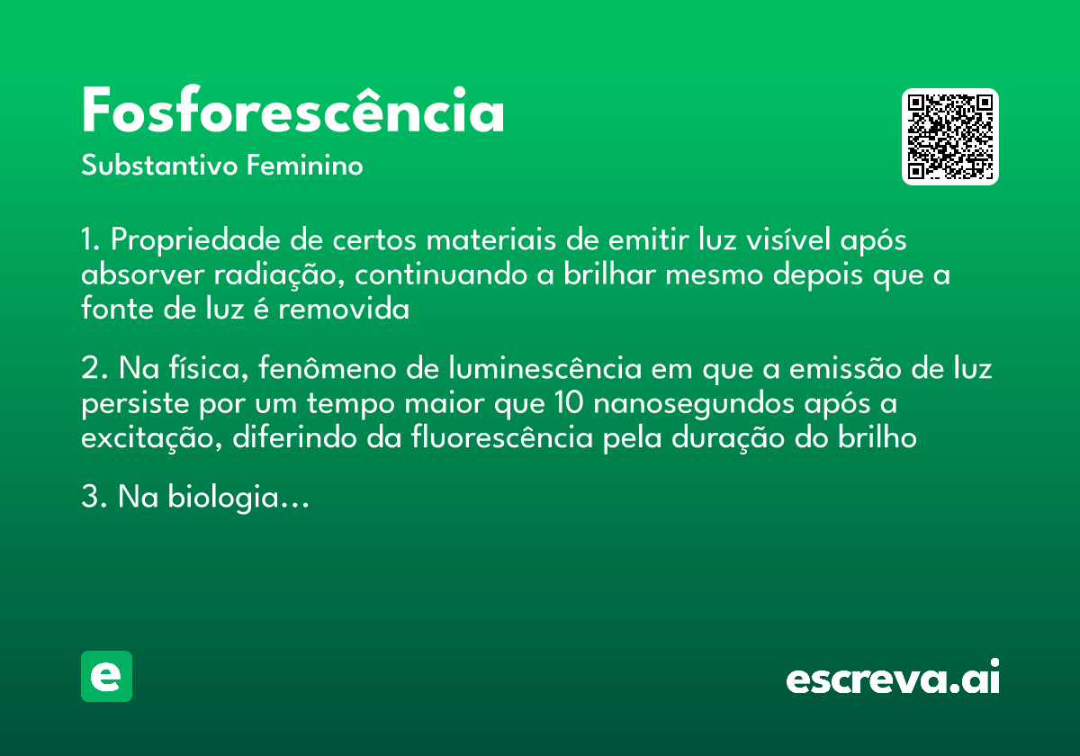 fosforescência