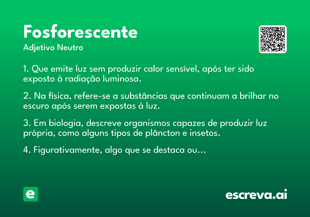 fosforescente