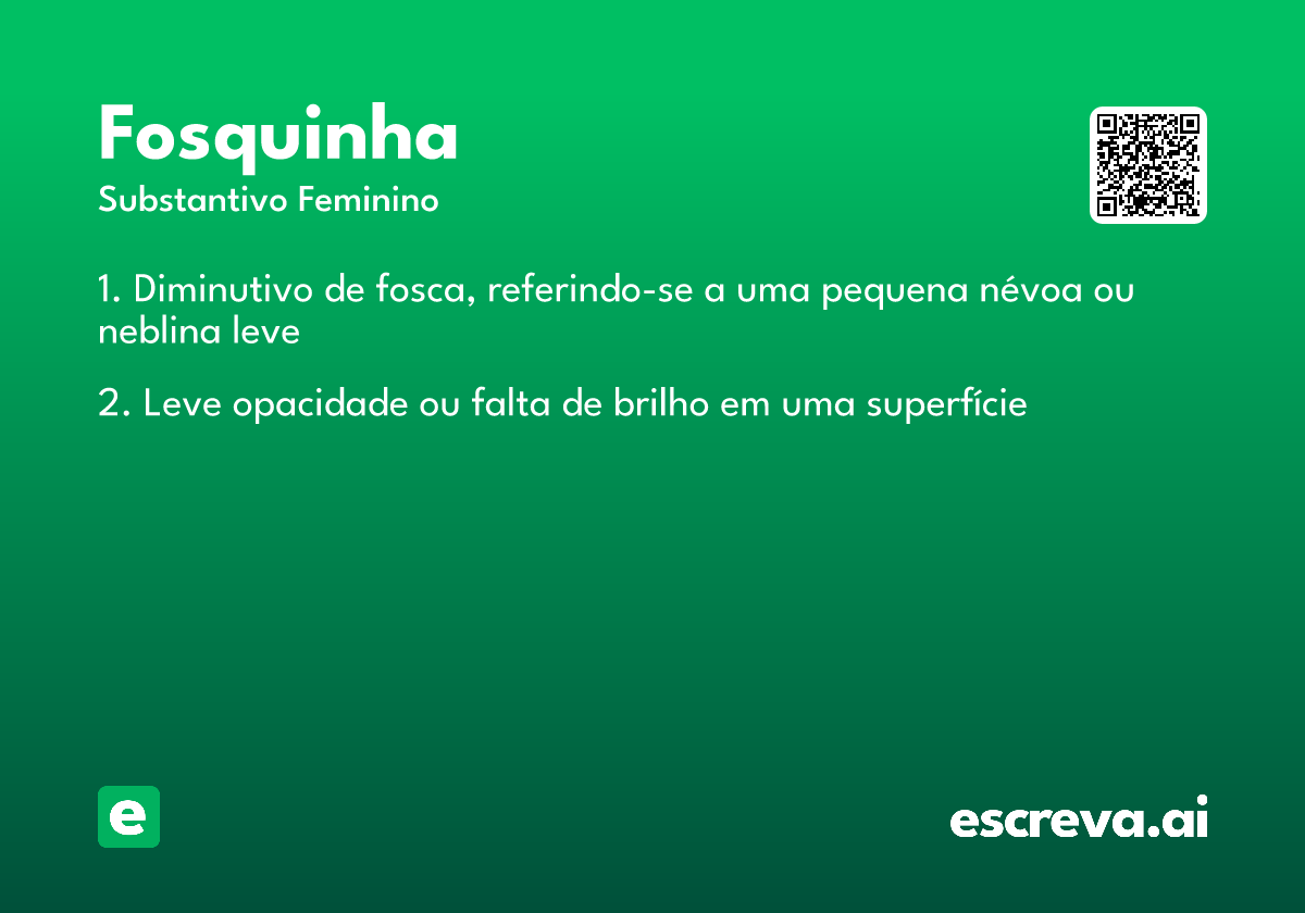 fosquinha