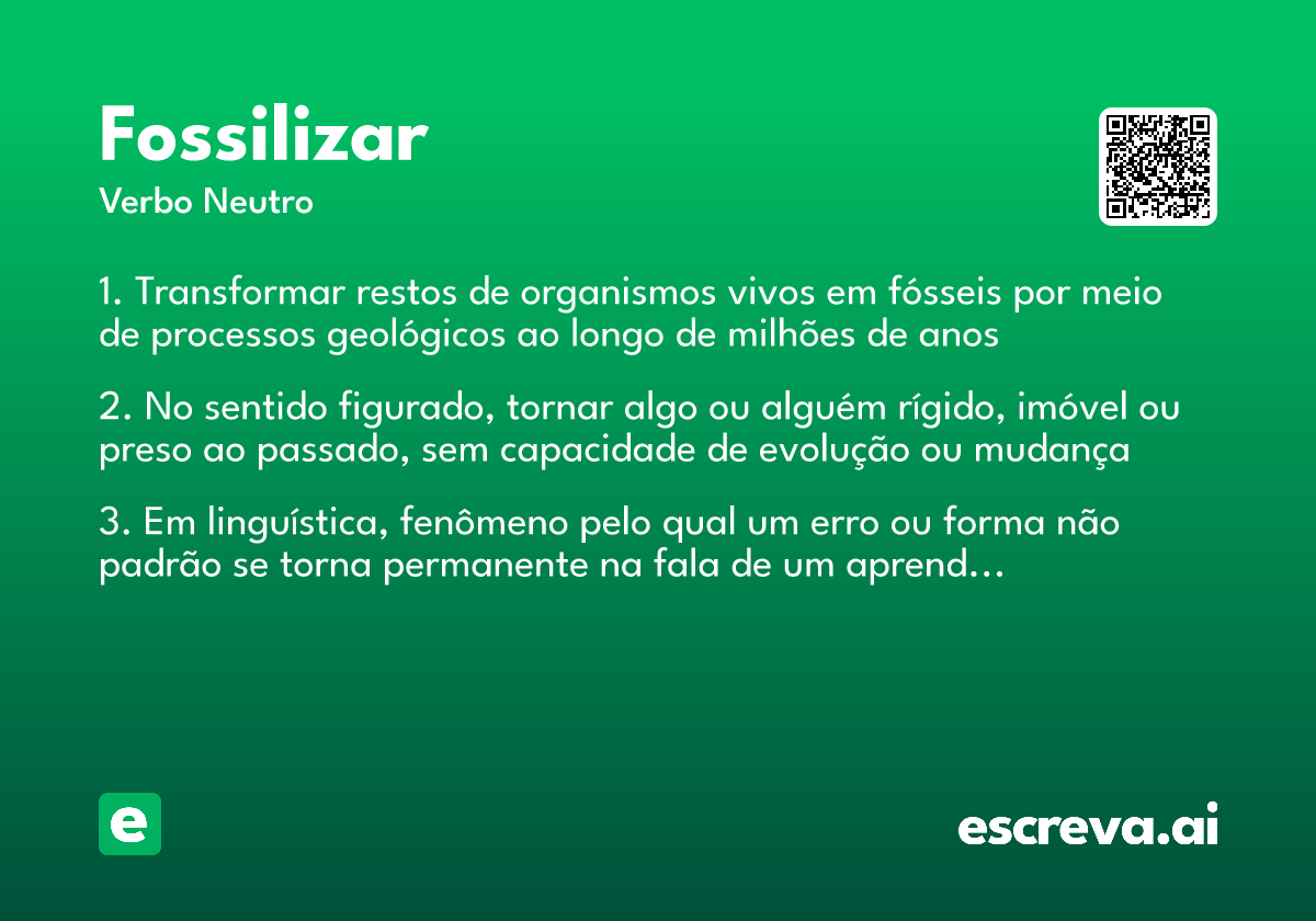 fossilizar