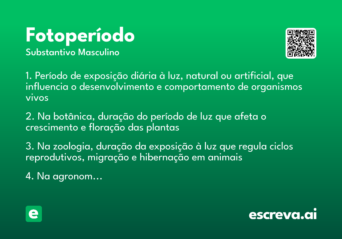 fotoperíodo