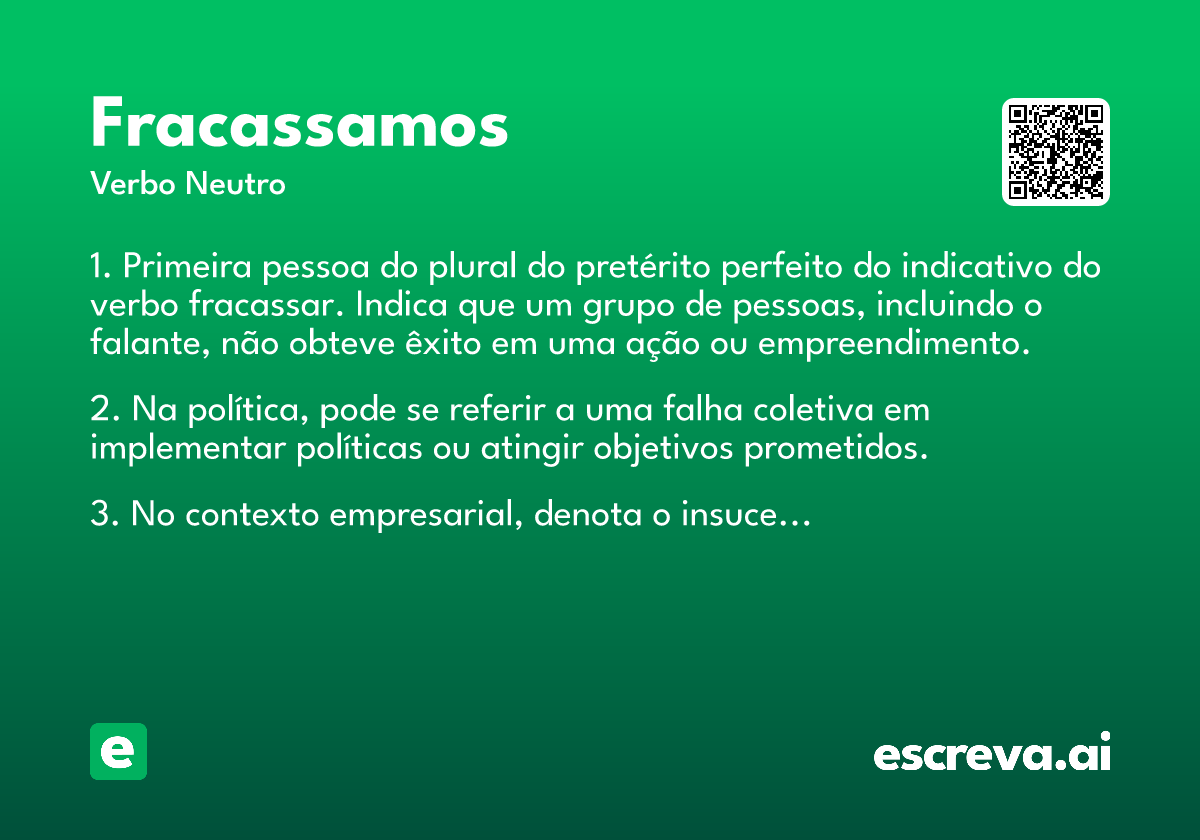 fracassamos