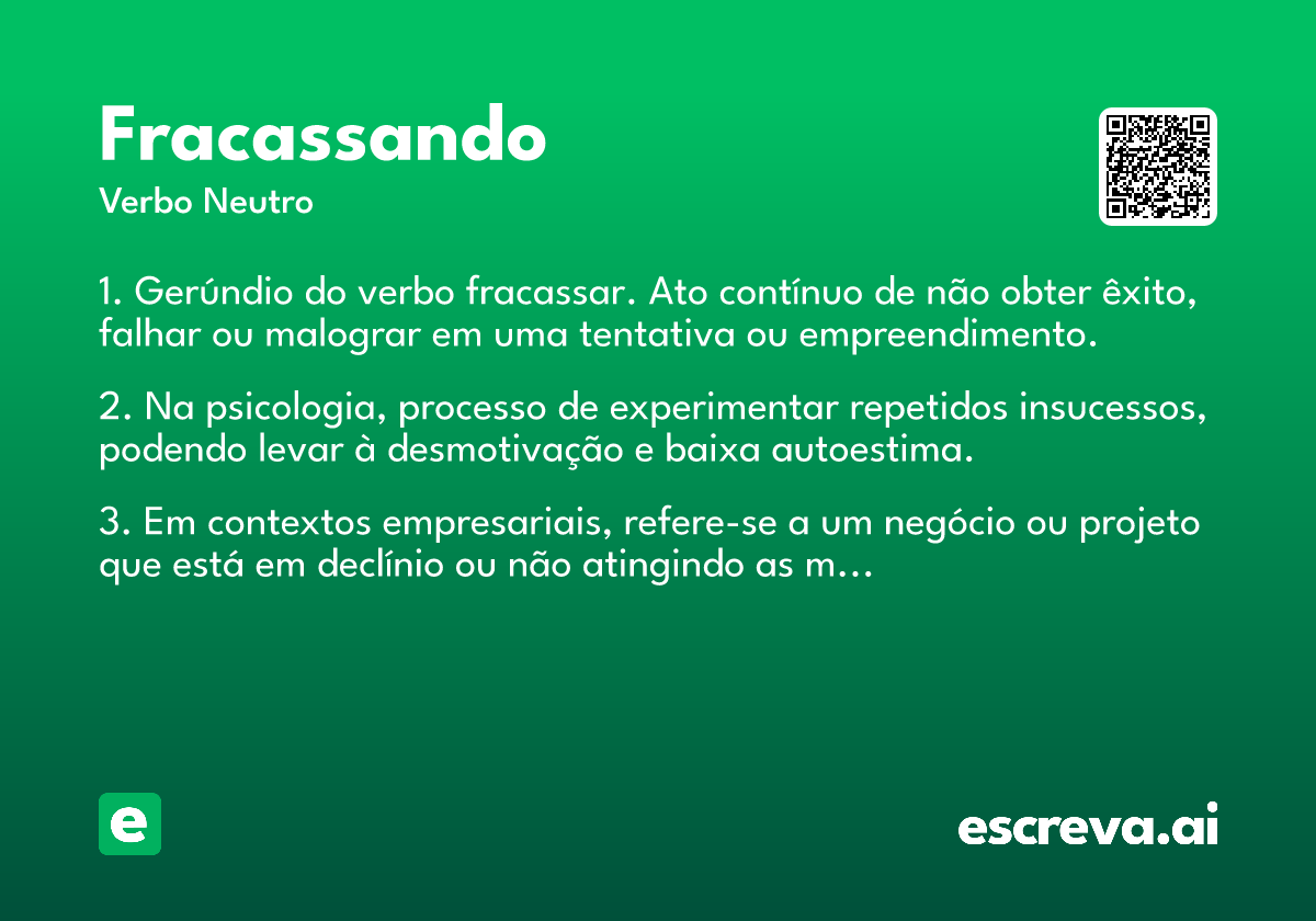 fracassando
