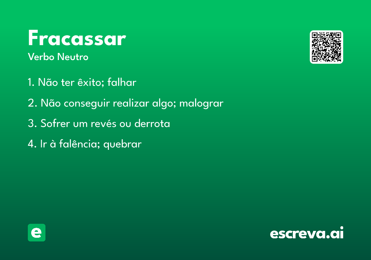 fracassar