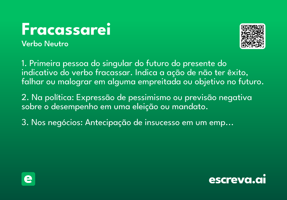 fracassarei