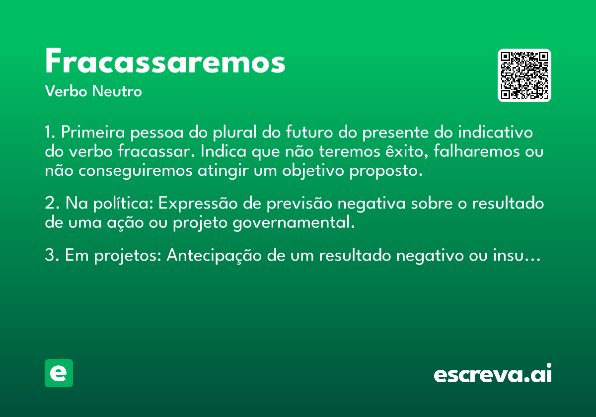fracassaremos