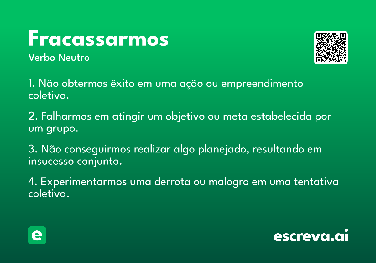 fracassarmos