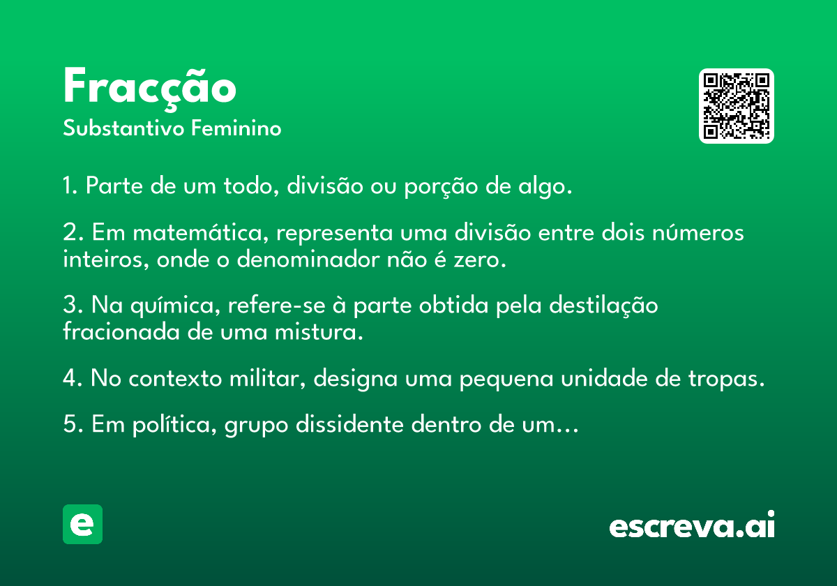fracção