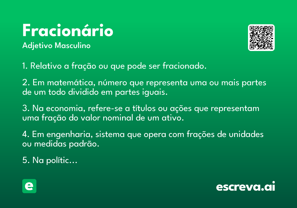 fracionário
