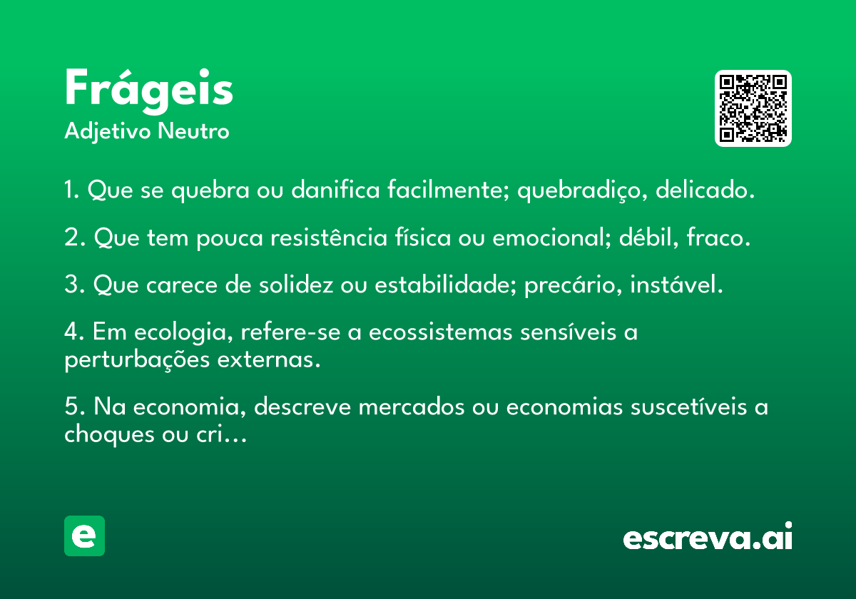 frágeis