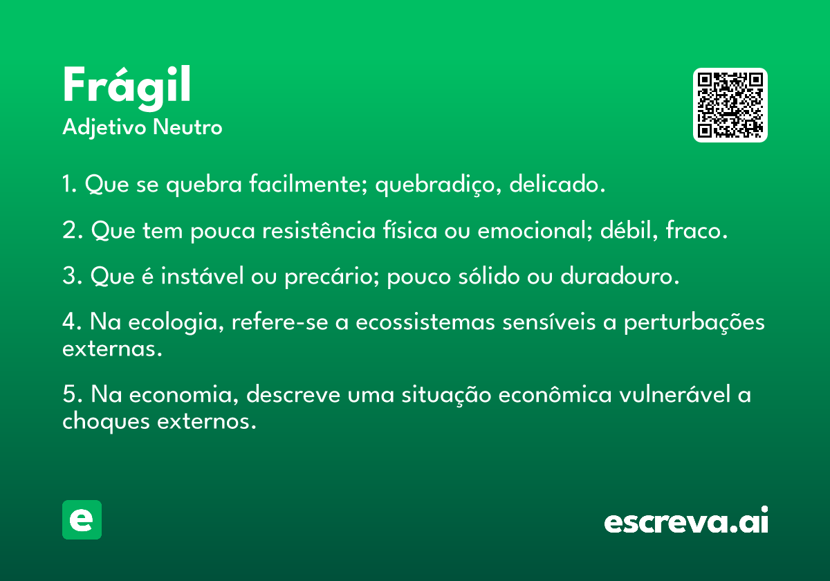 frágil