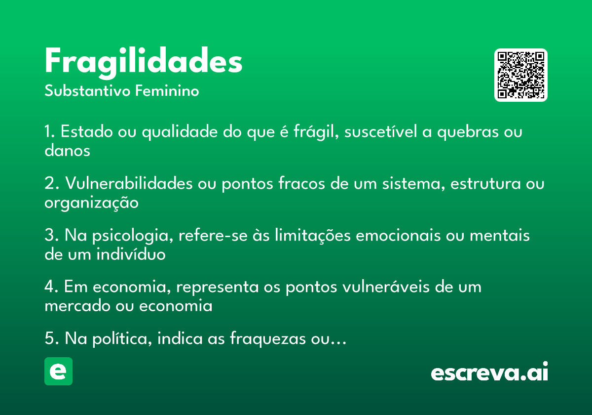fragilidades