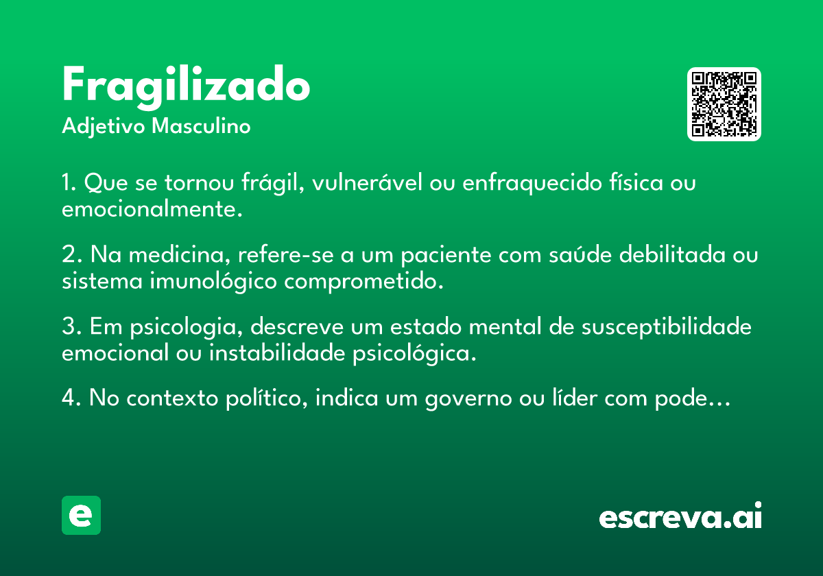 fragilizado