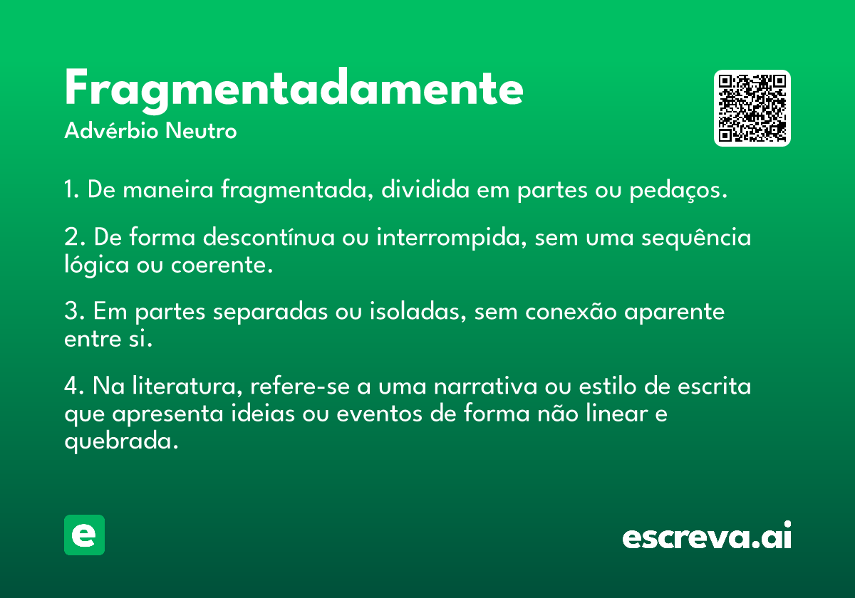 fragmentadamente