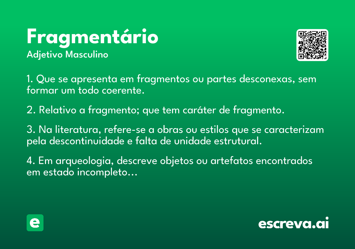 fragmentário