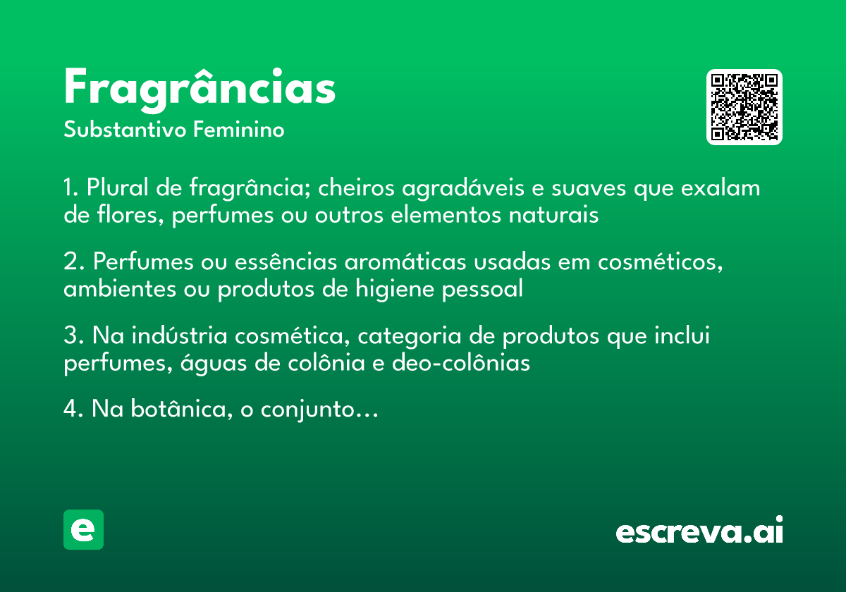 fragrâncias