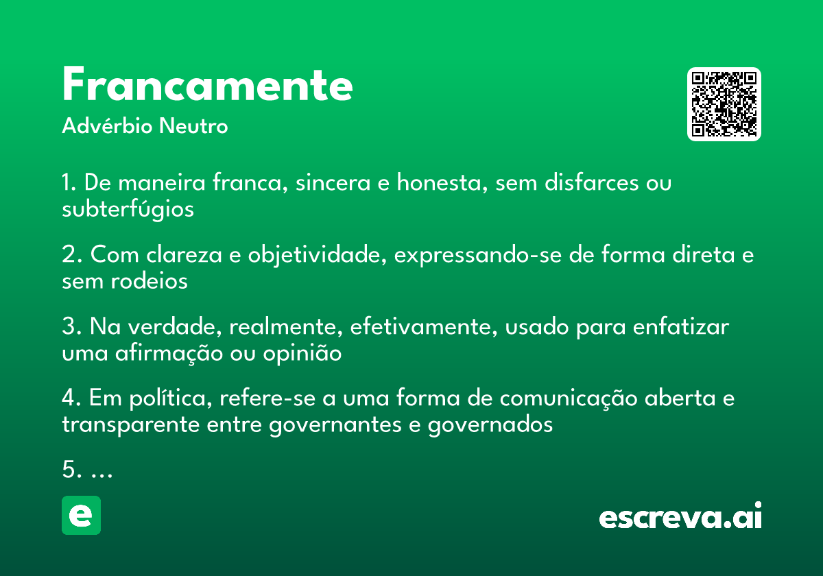 francamente