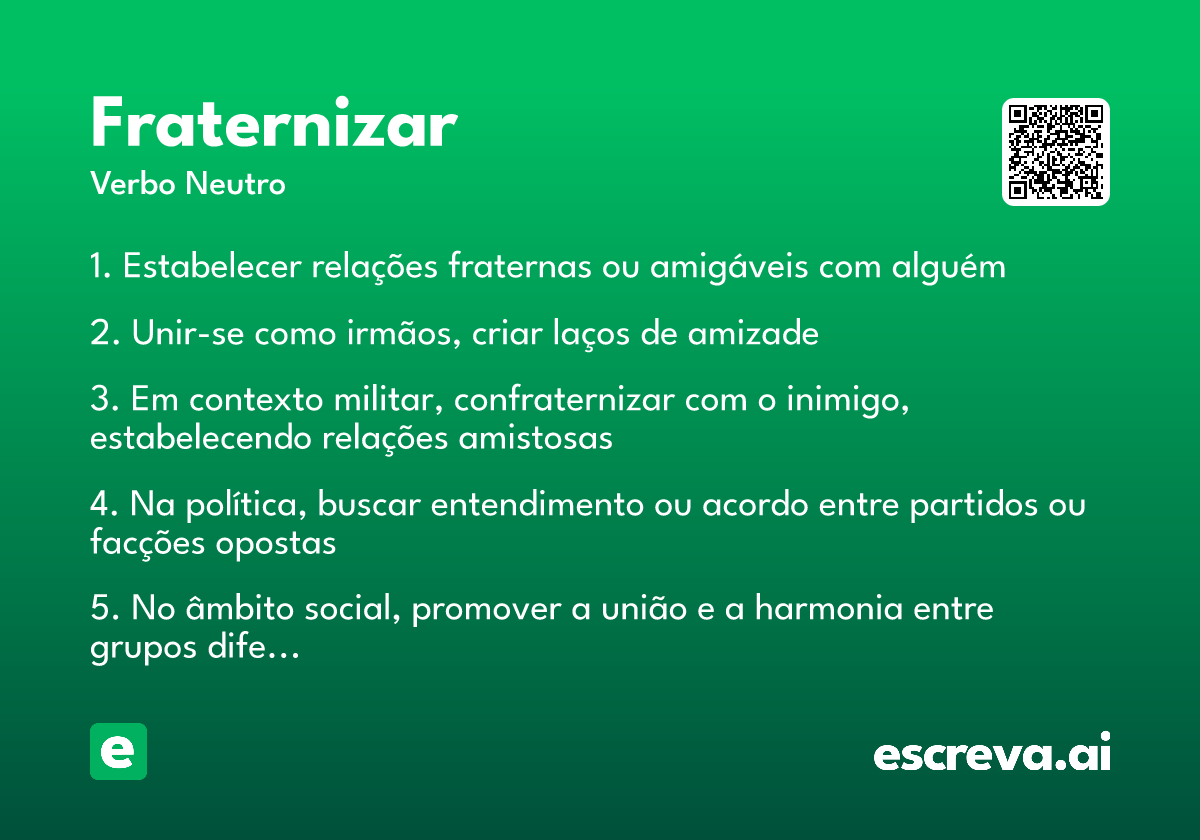 fraternizar