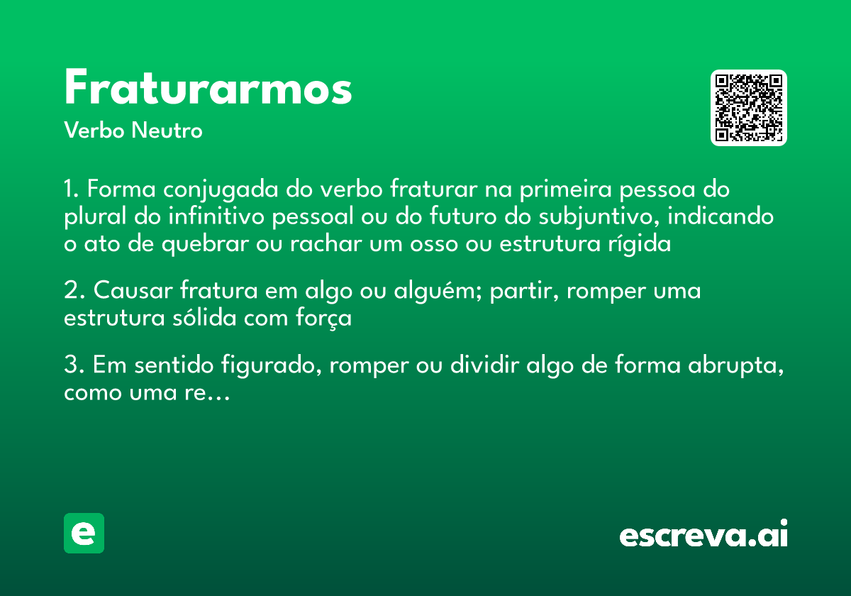 fraturarmos