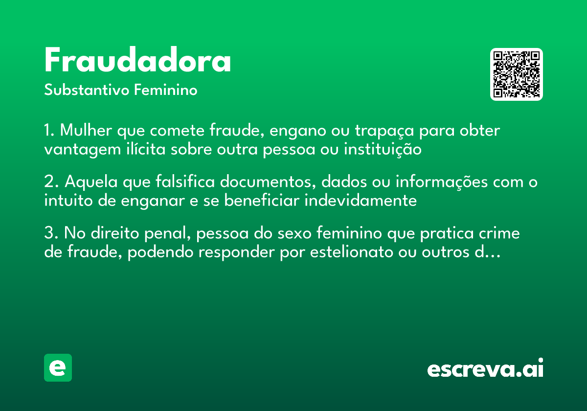fraudadora