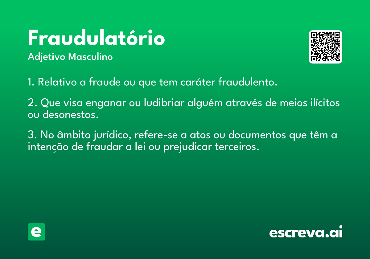 fraudulatório