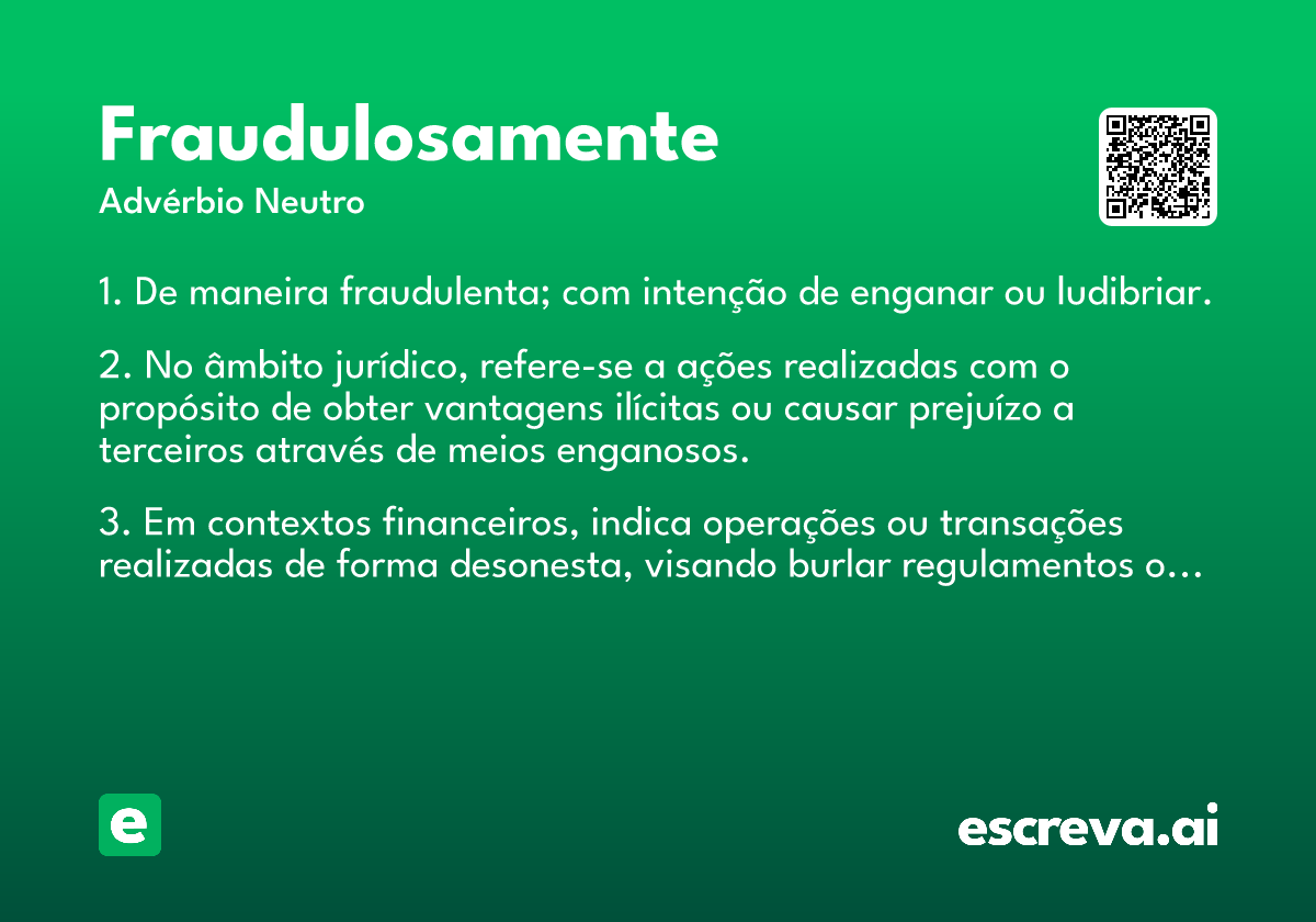 fraudulosamente