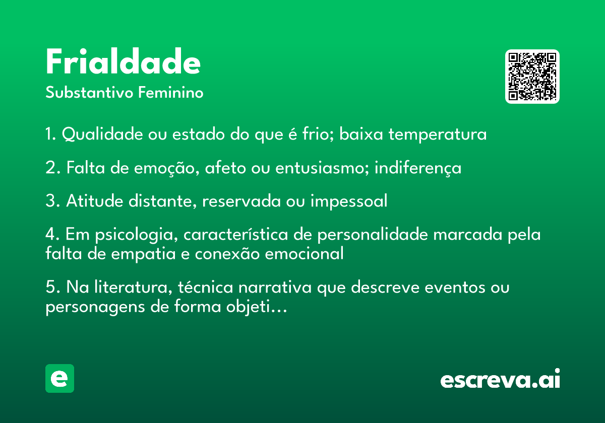 frialdade