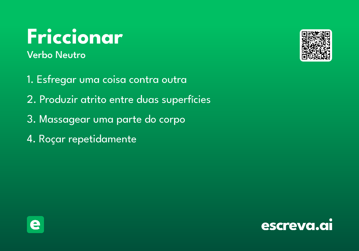 friccionar